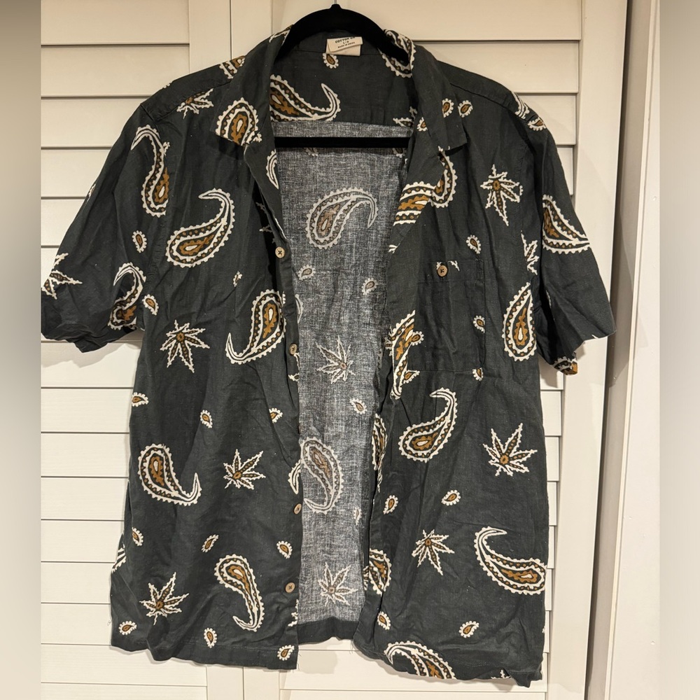 Hemp Shirt Connor Casual Button Down Short Sleeve